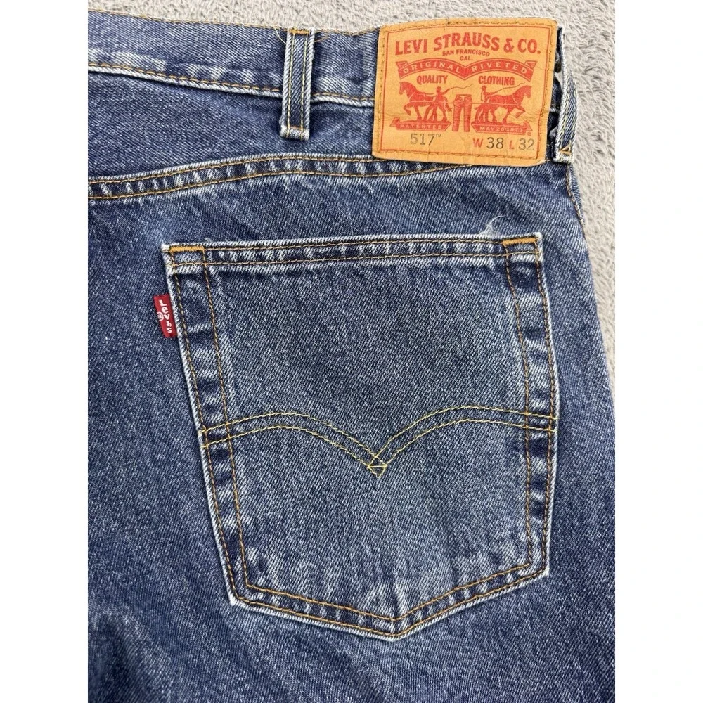 Levis 517 Jeans‎ Mens 38x32 Blue Denim Bootcut Cowboy Western Y2K